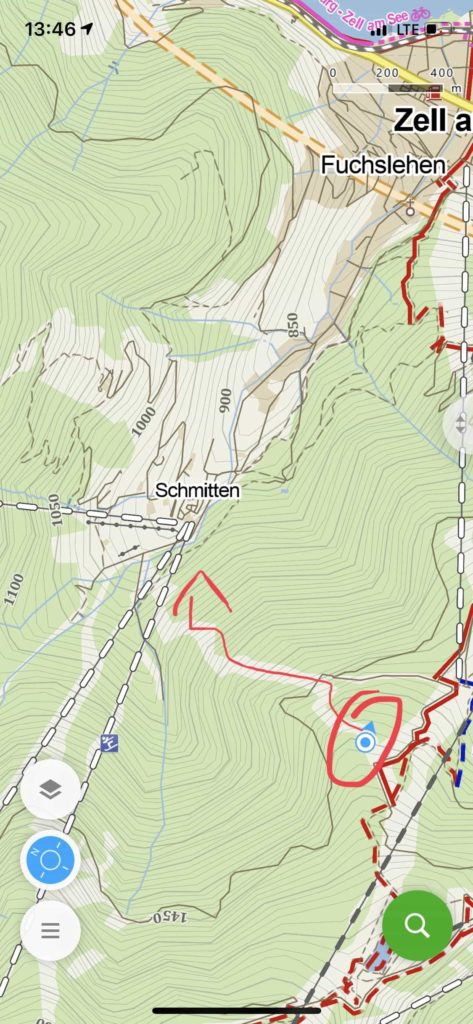 Schmittenhöhe mapa 
