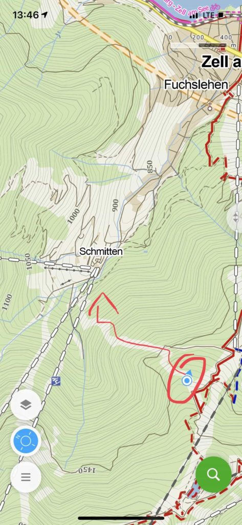Schmittenhöhe mapa 